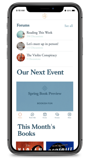 iPhone A book club app